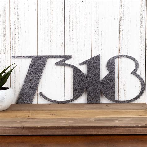 custom house metal number|6 inch metal house numbers.